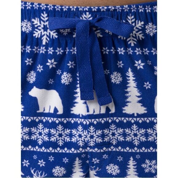Mens Silky Fleece Winter Forest Soft Lightweight  Lounge Pajama Pants Size 3XL - Picture 7 of 8